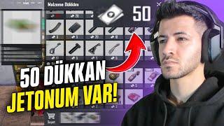 50 DÜKKAN JETONU HARCAYIP WIN ALMAK? İMKANSIZ CHALLENGE 13.BÖLÜM / PUBG MOBILE