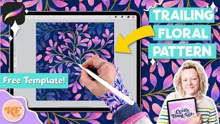 More Free Trailing Floral Patterns in Procreate