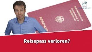 Reisepass verloren -  Was jetzt? | Rechtsanwalt Dr. Achim Zimmermann