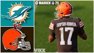 Dolphins vs Browns Week 17 Simulation (Madden 25 PS5)