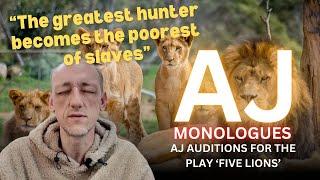 Monologue Audition for 'Five Lions' Stage Play || #AJDonnelly #SelfTape #Audition