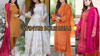 Winter Solids ideas  2023 | Winter Party Dress Ideas | Winter Look 2023