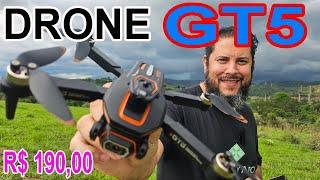 Drone GT5 teste externo  com vento teste da qualidade da imagem e aplicativo e câmera