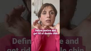 Yoga face define jawline and get rid of double chin (simple exercise) #beautytip #faceyoga #jawline