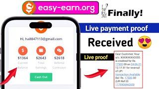 earn easy live withdrawal || how to withdraw from easy earn || easy earn website withdraw proof