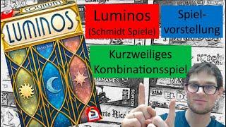 Luminos (Schmidt Spiele 2024) - kurzweiliges Kombinationsspiel für die ganze Familie