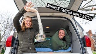 Minivan Camper Conversion Guide: How to Build our Camper Set-up!