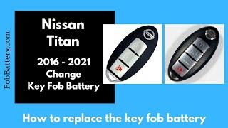 Nissan Titan Key Fob Battery Replacement (2016 - 2022)