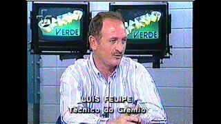 Danrlei, Jardel e Felipão no Programa Cartão Verde com Flávio Prado, Juca Kfouri e José Trajano 1995