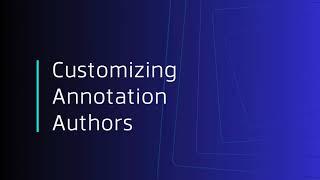 Customizing Annotation Authors in WebViewer