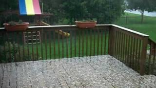 Hail in Lakeville, MN 7/24/2009