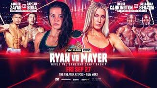 Mikaela Mayer vs Sandy Ryan Fight Prediction | "The Main Event on Talkin Hands"