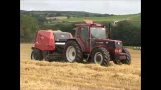 Fiatagri F140 with Kuhn FB 2135 baler