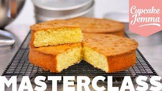 WHAT'S WRONG WITH MY SPONGE CAKE? Bake Perfect Cakes every time Recipe & Tutorial | Cupcake Jemma