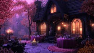 Cozy Witch's House Halloween Ambience with Crackling Fire & Crows, Nature Sounds ️