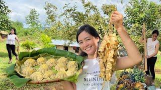 Authentic Banana Recipes Nilupak and Sinaging wrapped in young coconut leaves Province life Leyte,PH