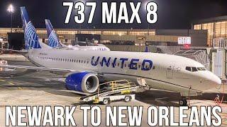 United 737 MAX 8 | New Signature Interior! | Newark - New Orleans