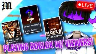 PLAYING ROBLOX WITH VIEWERS LIVE #live #mm2 #shorts #verticallive #short #roblox