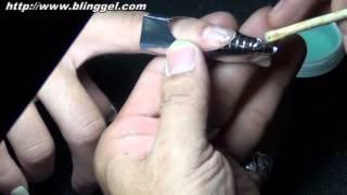 Bling Gel - Application of Extension Nail~ Stiletto Nail