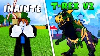 Ajung de la NOOB la PRO cu *NOUL* Fruct T-REX (Blox Fruits Roblox)