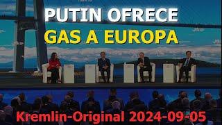 Putin propone enviar gas a Europa