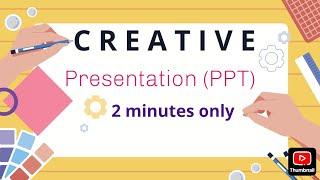 Creative Powerpoint presentation in 2 mints   ppt what is computer#pptvhd36 #pptvstories #inshot2025