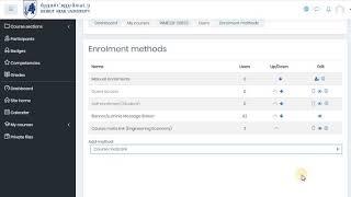 combining sections of one course, linking CRNs using moodle