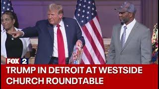 Former President Trump at Detroit roundtable hosted by 180 Church