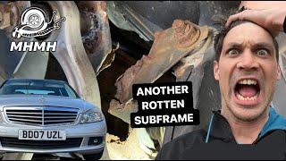 MERCEDES W204 CORRODED SUBFRAME - REPLACED FOR FREE