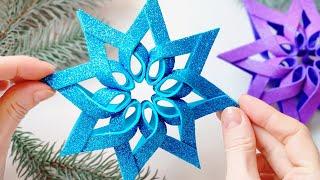 3D Snowflake ️ Christmas Decoration ️ Christmas Crafts Idea