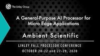 Ambient Scientific: A General-Purpose AI Processor for Micro Edge Applications