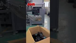 Four colours screen printing machine auto unloading system #printingmachine #apm #autopack #shorts