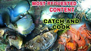 NIGHT SPEARFISHING PHILIPPINES | CATCH AND COOK THE MOST REQUESTED CONTENT