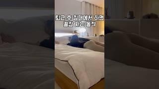침대에서 당장 따라해보세요! #혈액순환 힐링 전신 피로 싹! (거북목,골반교정)