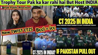 INDIA Host Champion Trophy 2025 Trophy Tour PAKISTAN ka Kar rahi hai NEW TWIST CT25