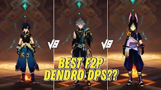 F2P: Kinich vs Alhaitham vs Tighnari | BEST DENDRO DPS?? - Genshin Impact