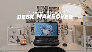  aesthetic desk makeover // unboxing haul + organizing my stationery 