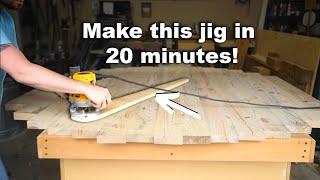 This Circle Cutting Router Jig Only Takes 20 Minutes to Build - How to Cut Out a Round Table Top