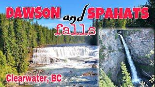 Beautiful - DAWSON and SPAHATS FALLS in Wells Gray Provincial Park - CLEARWATER, BC