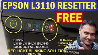 Reset Epson L3110 in 5 Minutes FLAT! | Epson L3110 Service Required Free