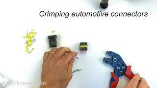 Crimping automotive connectors