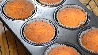 Orange Cupcake | Very Easy Orange Cupcake Recipe | Manjaris Recipe