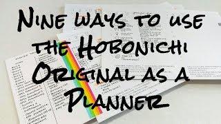 Nine ways to use the Hobonichi Original as a Planner