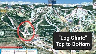 "Log Chute" Black Diamond Mogul Run at Vail Resort
