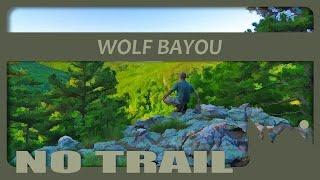 223 Hike in Wolf Bayou with creek of death action