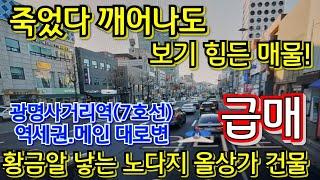 2만5,286세대 광명뉴타운 메인 상권 입지!! 그냥 현상태로 보유만 하셔도 입주시 엄청난 시세차익 황금 노다지 매물~~!!