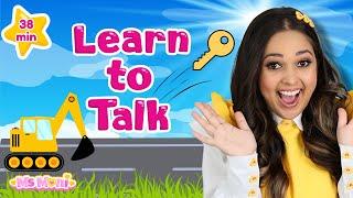 ️ Construction Toys, Monster Trucks & Seasons | Learn To Talk with Ms Moni | Kids Learning Videos