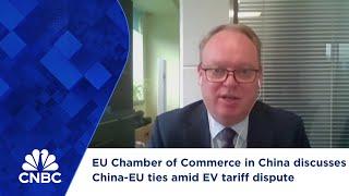 EU Chamber of Commerce in China discusses China-EU ties amid EV tariff dispute