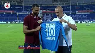 Amrinder Singh's 100th Appearance in #Hero ISL