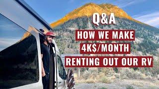 How we make $4k per month renting out our RV + Top 5 Money-Making Tips